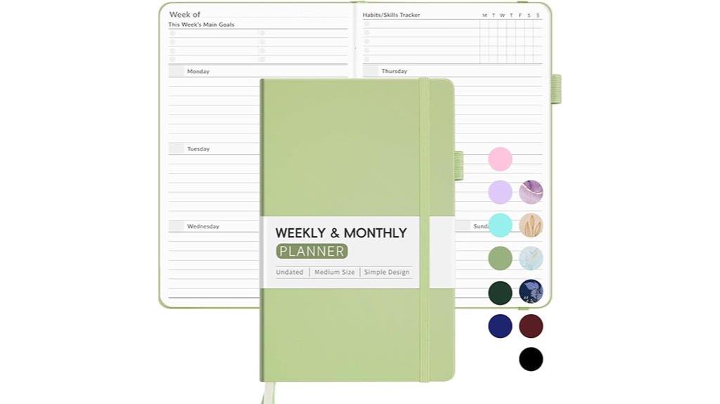 2025 weekly planner undated