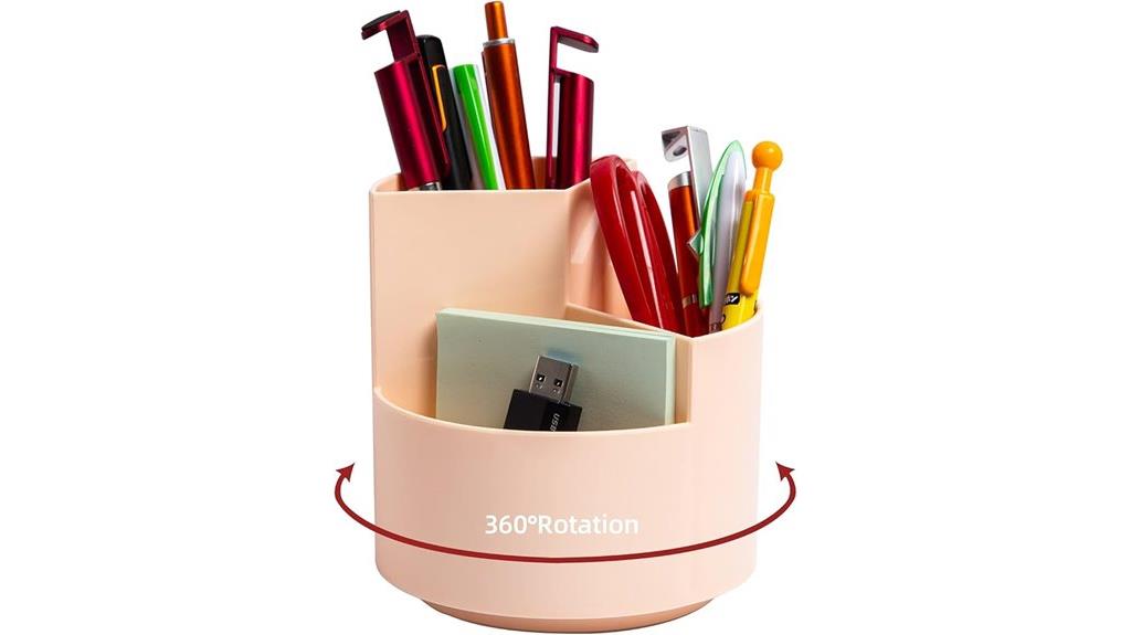 360 degree spinning pen holder