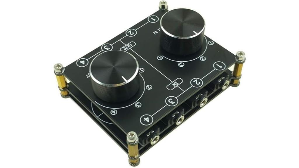 4 port audio switch box
