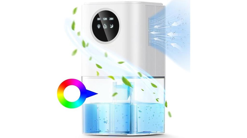 60 oz dehumidifier with light
