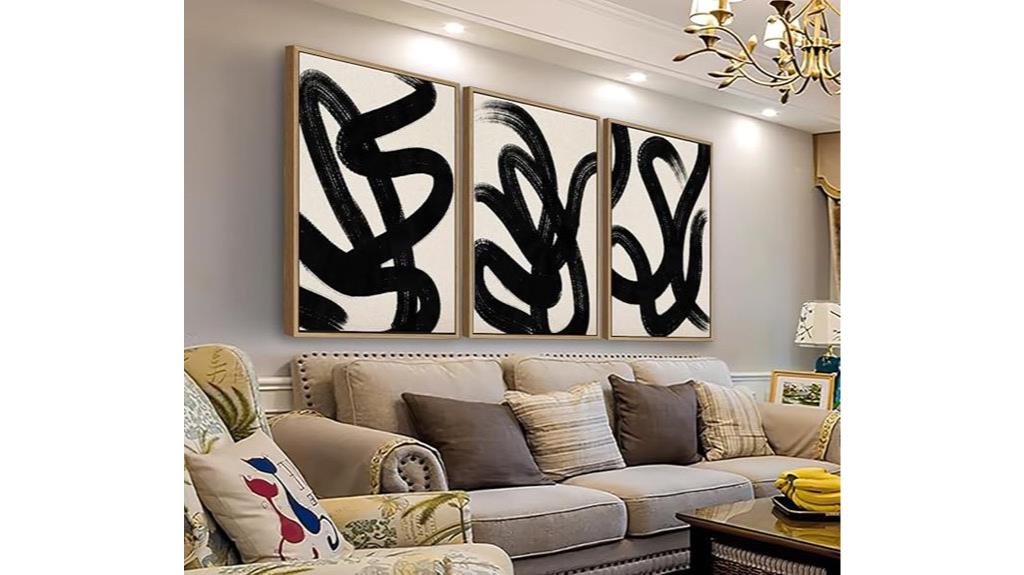 abstract lines wall art