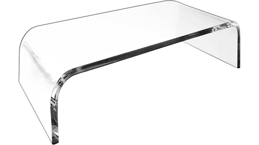 acrylic monitor riser stand