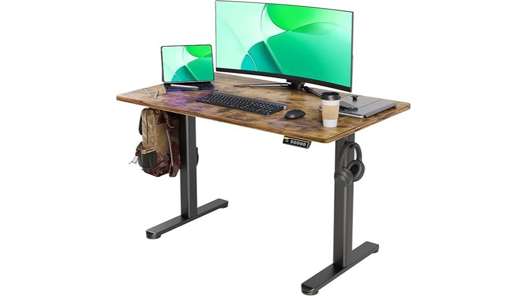 adjustable height office desk