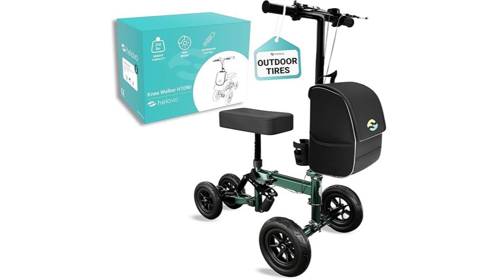 adjustable knee scooter suspension