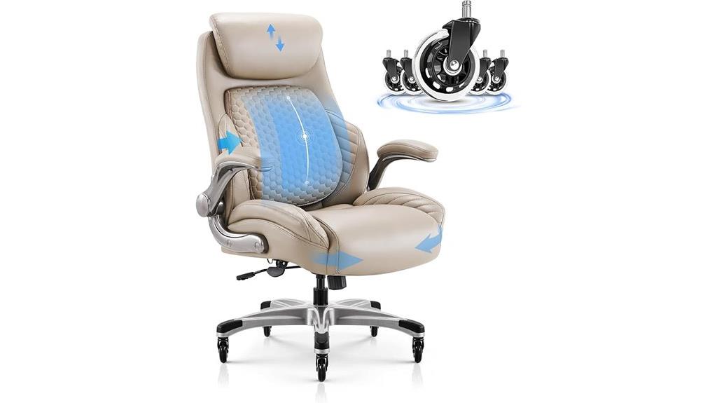 adjustable lumbar support chair