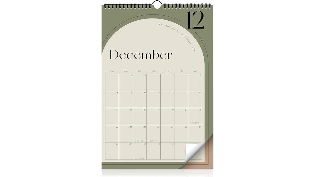 aesthetic wall calendar 2025