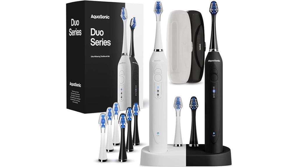 aquasonic duo toothbrush set