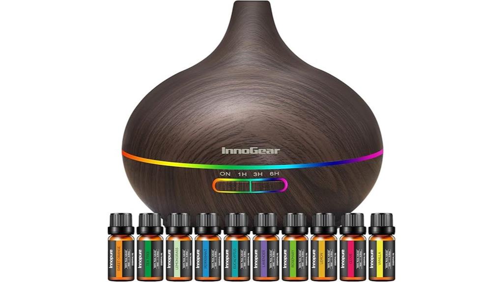 aromatherapy diffuser and oils