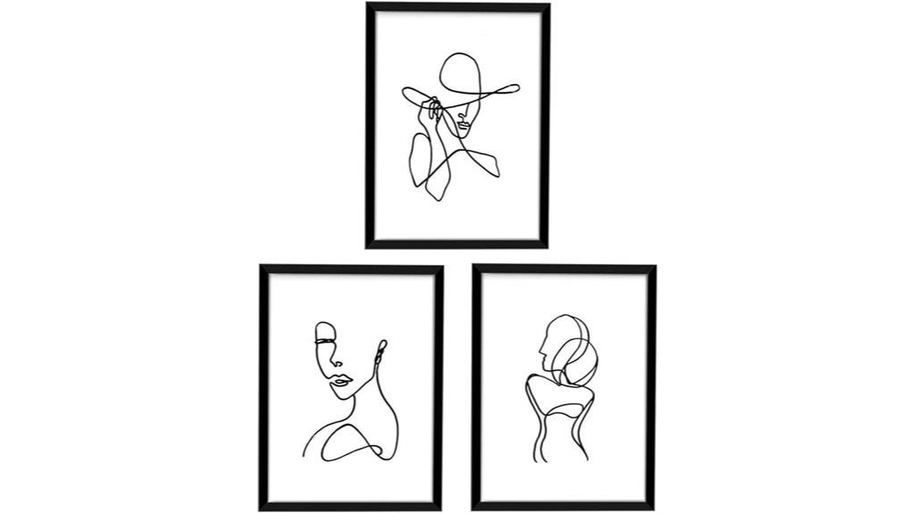 art set with frames