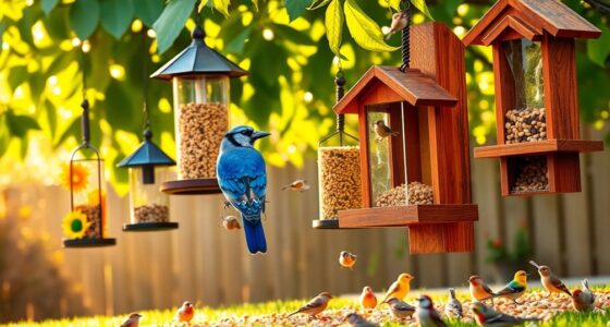attract birds with feeders