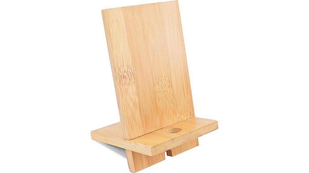 bamboo cellphone holder stand