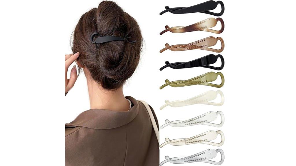 banana shaped hair clips