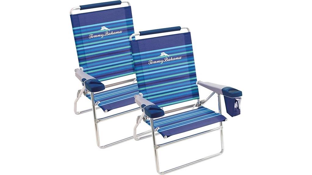 beach chairs set two