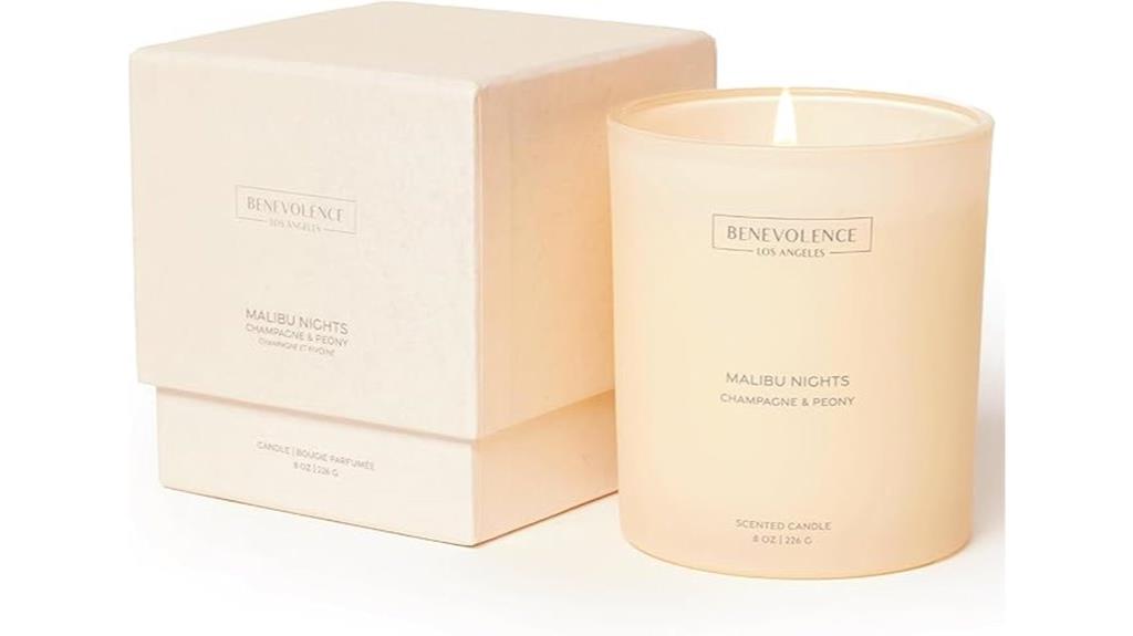 benevolence scented candle malibu