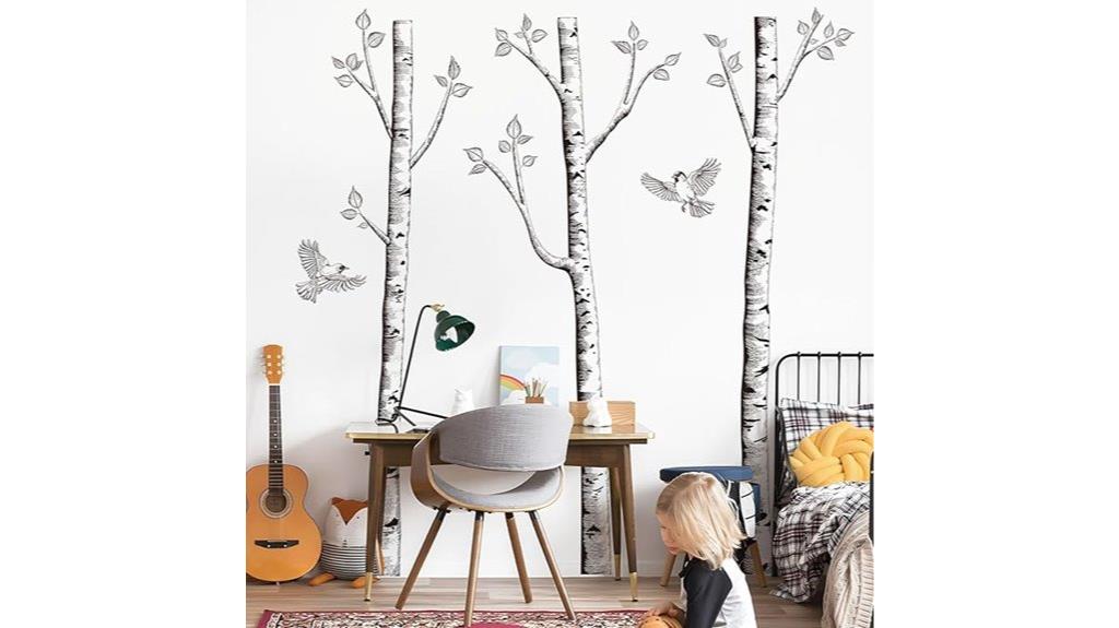 birch tree wall decals