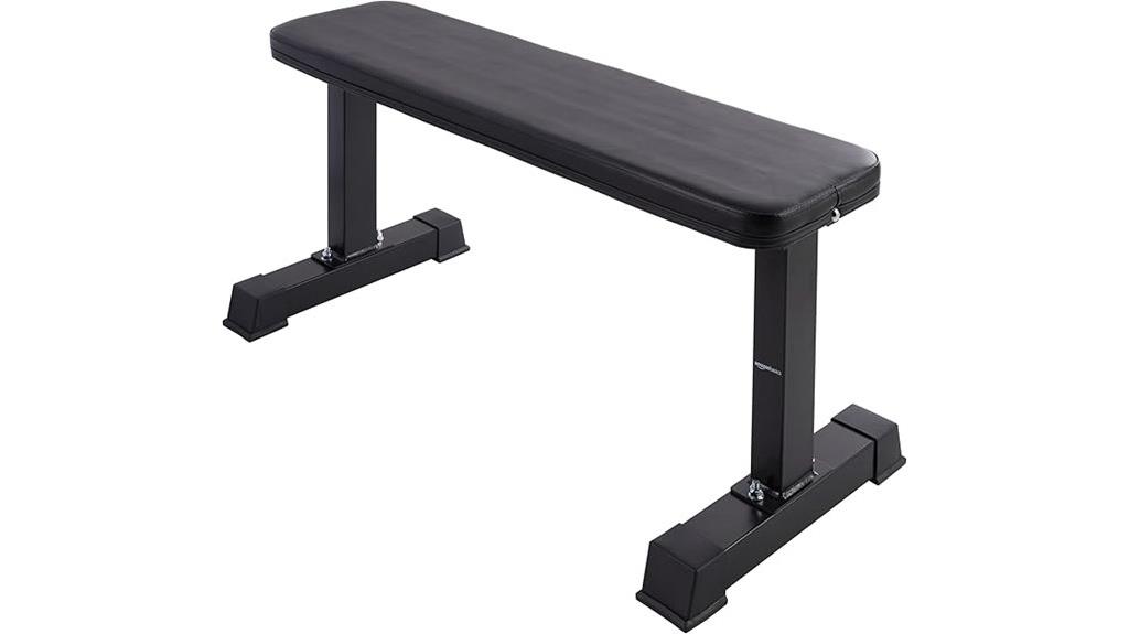 black flat weight bench