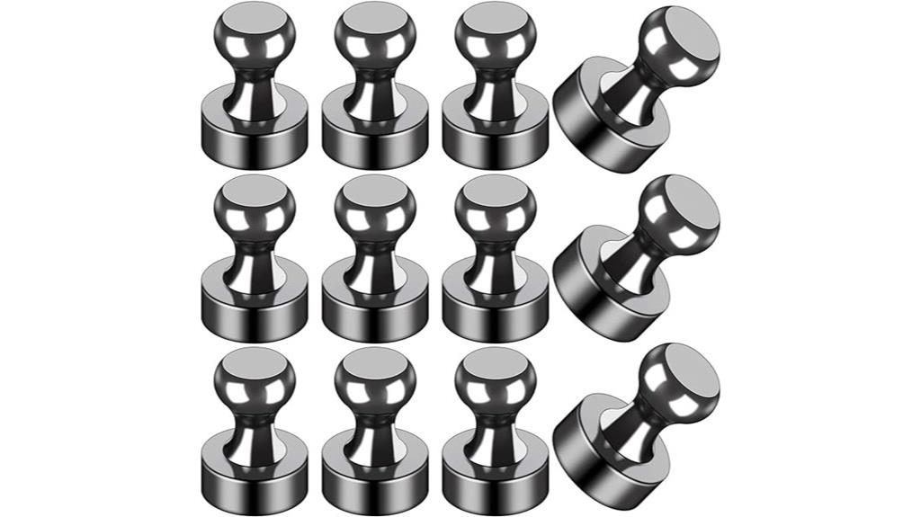 black fridge magnets set