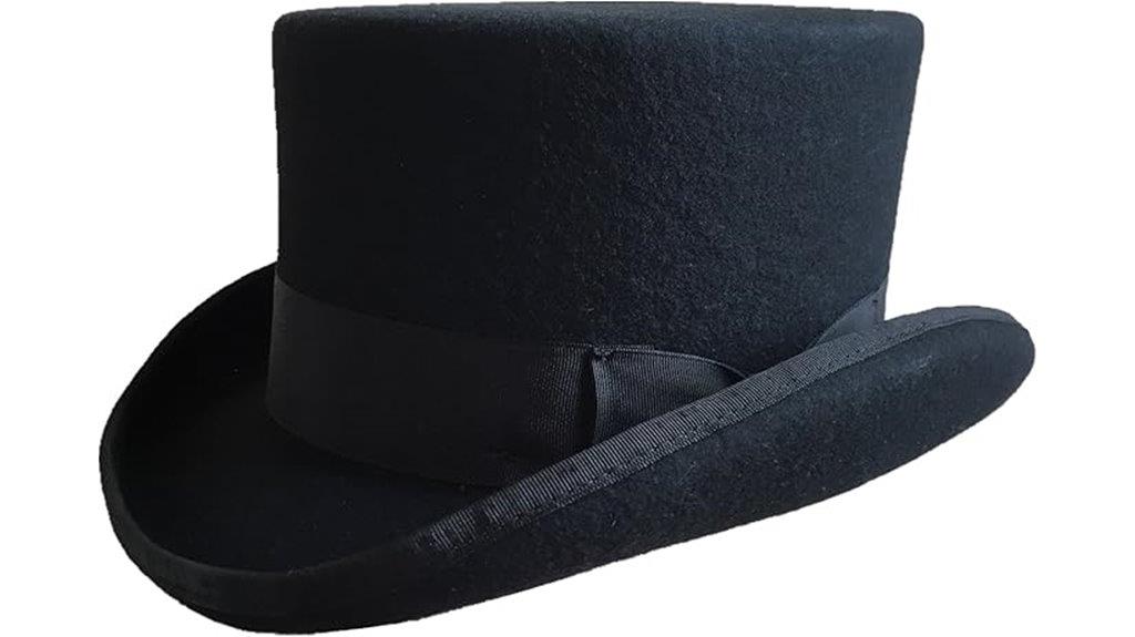 black victorian top hat