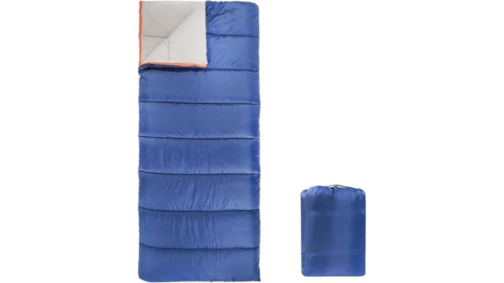 blue twin sleeping bag