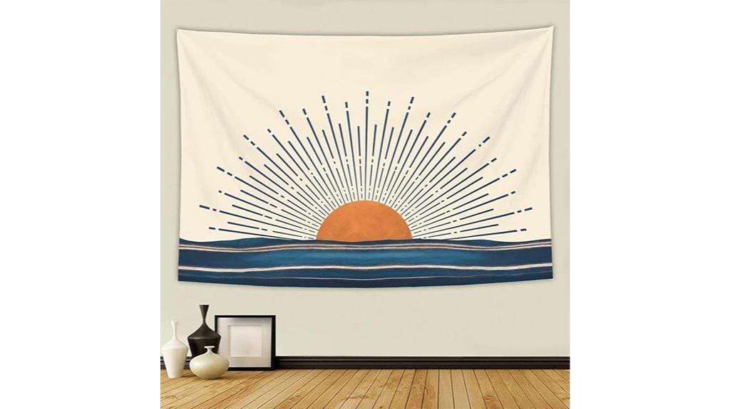 boho sunset wall tapestry