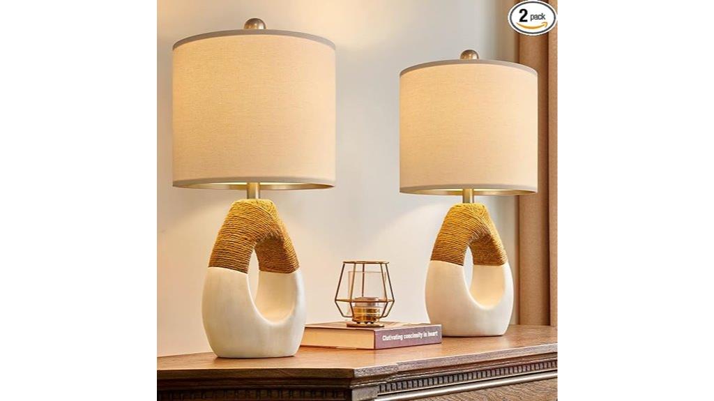 boho table lamps set