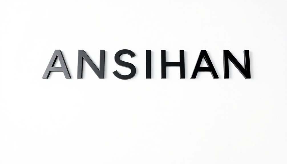 bold simple impactful lettering