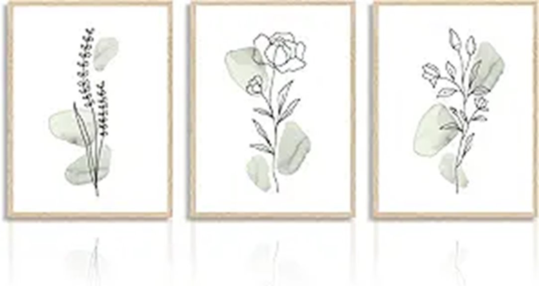 botanical wall decor set