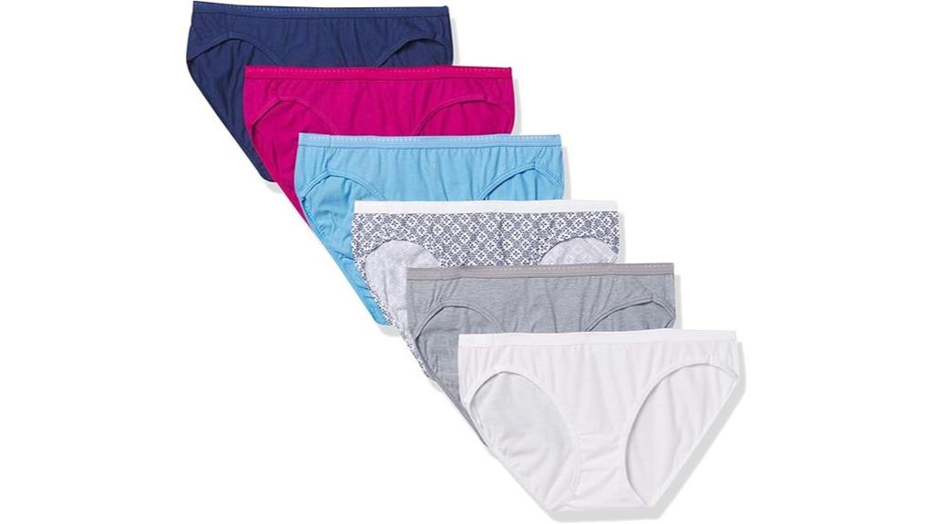 breathable cotton bikini panties