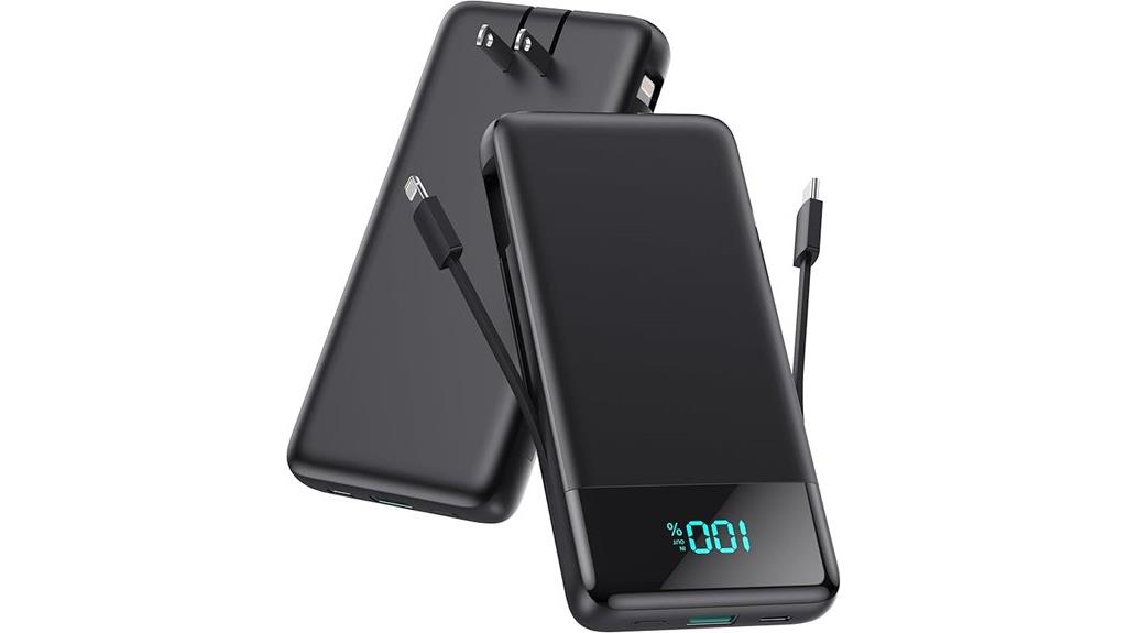 built in cables charger portable