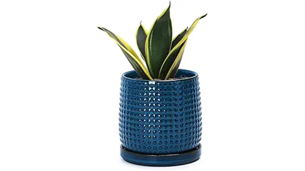ceramic beaded planter pot