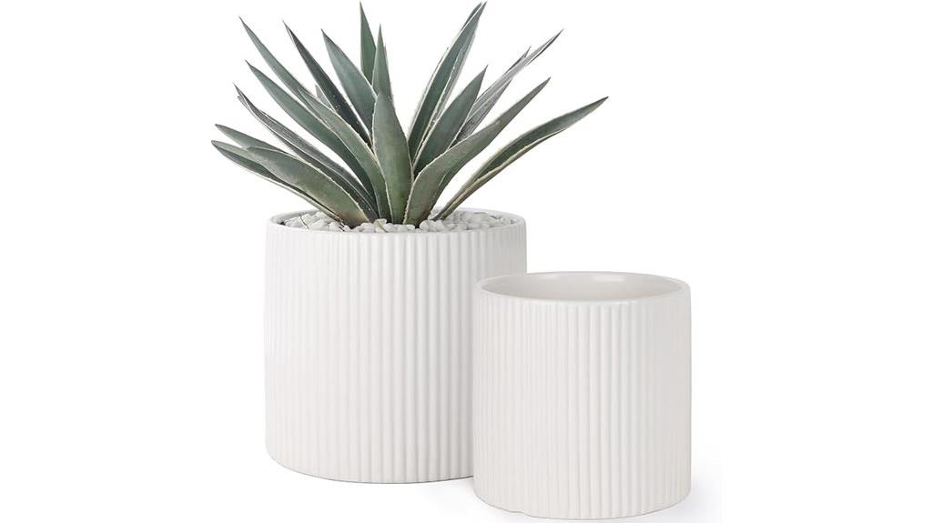 ceramic plant pot set