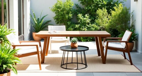 chic minimalist outdoor furniture