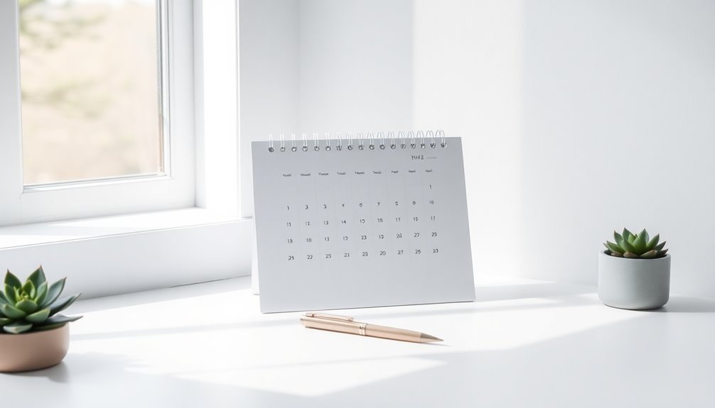 choosing minimalist calendar features