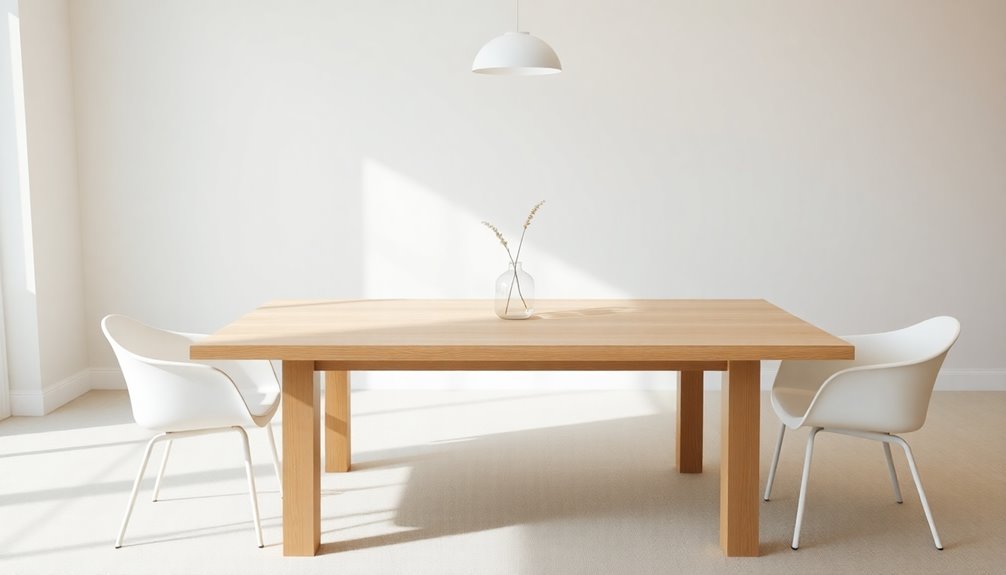 choosing minimalist dining tables