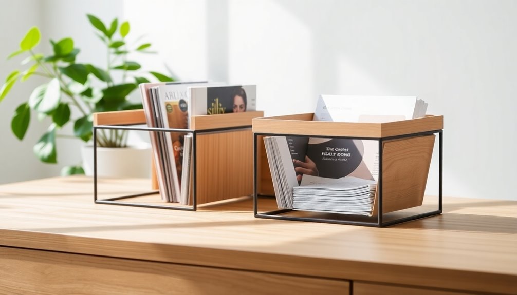 choosing minimalist magazine holders
