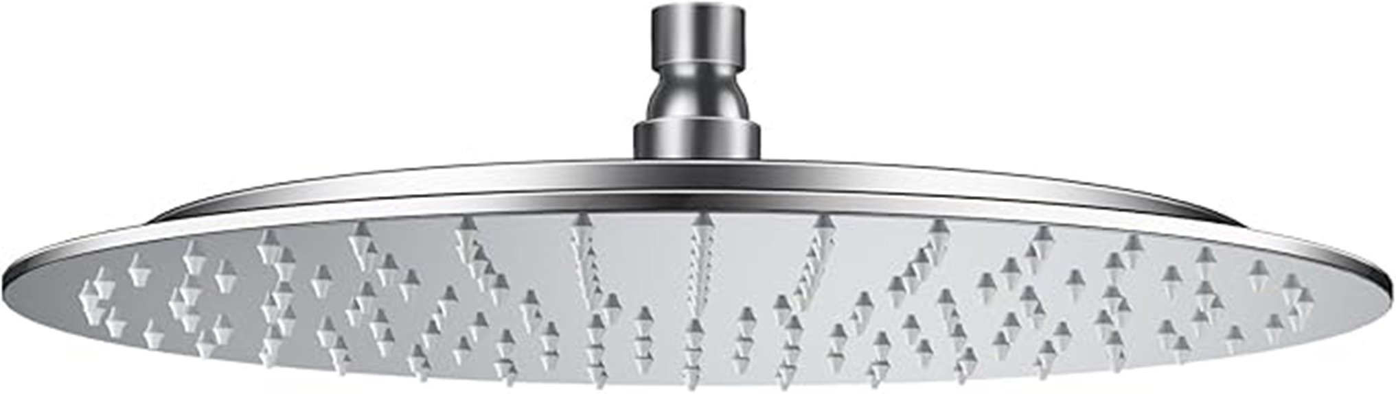 chrome round rain shower