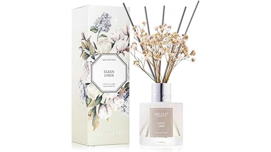 clean linen reed diffuser