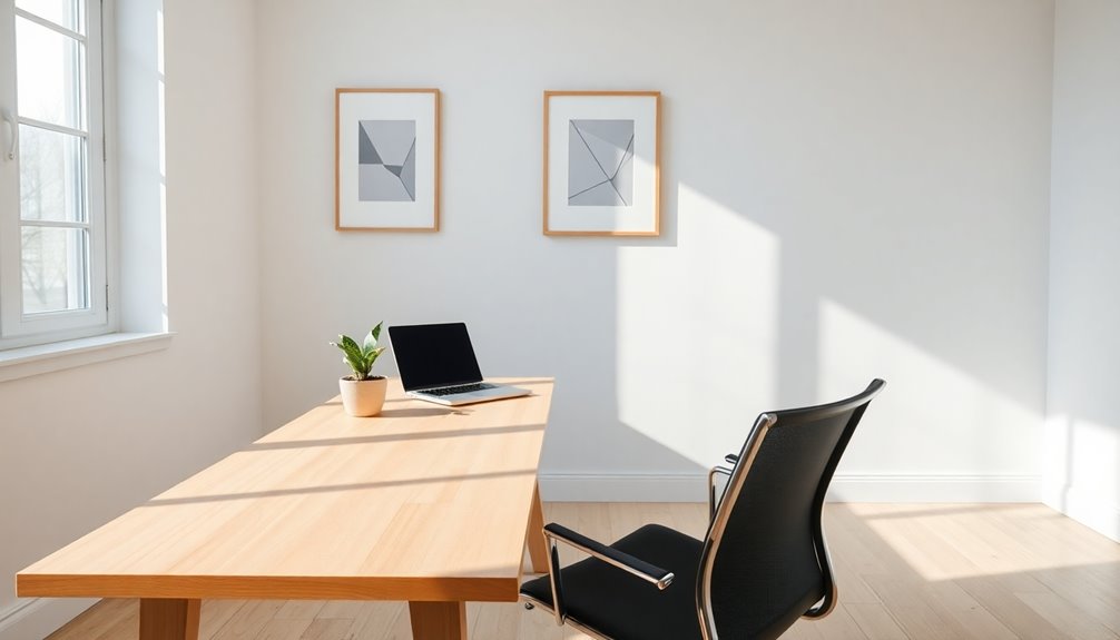 clean simple organized environment