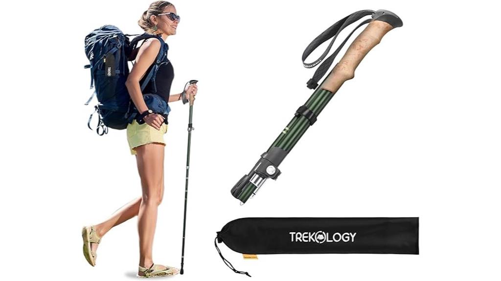 collapsible trekking pole design