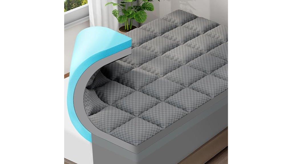 comfortable dual layer mattress topper