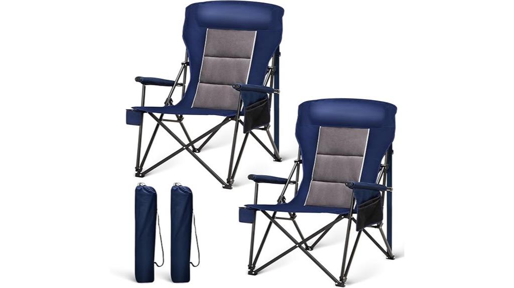 comfortable oversized camping chairs