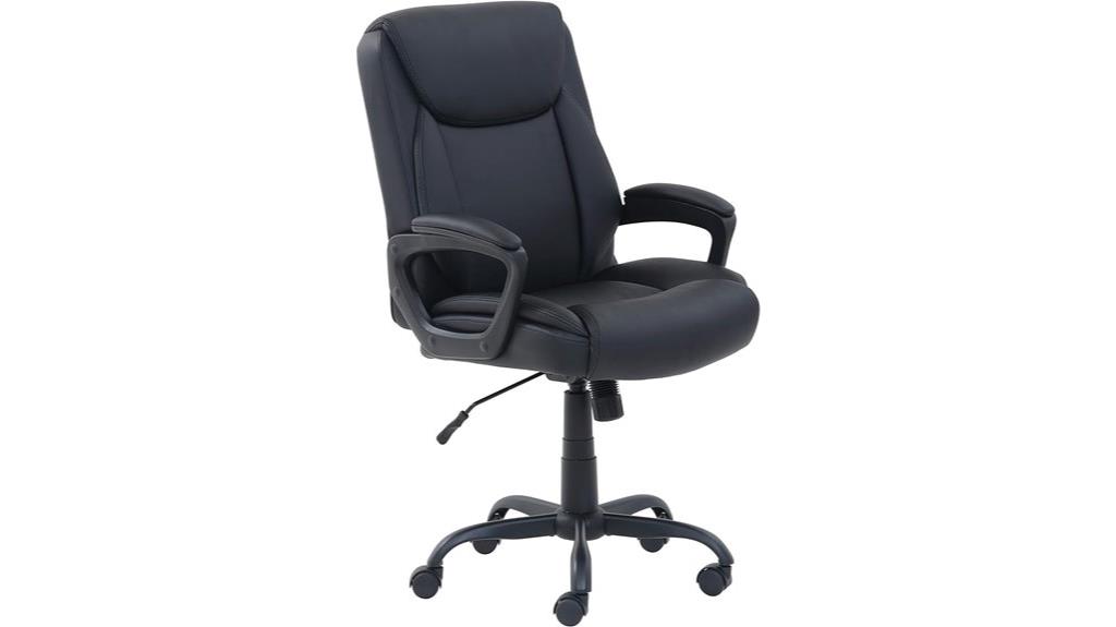 comfortable padded office chair