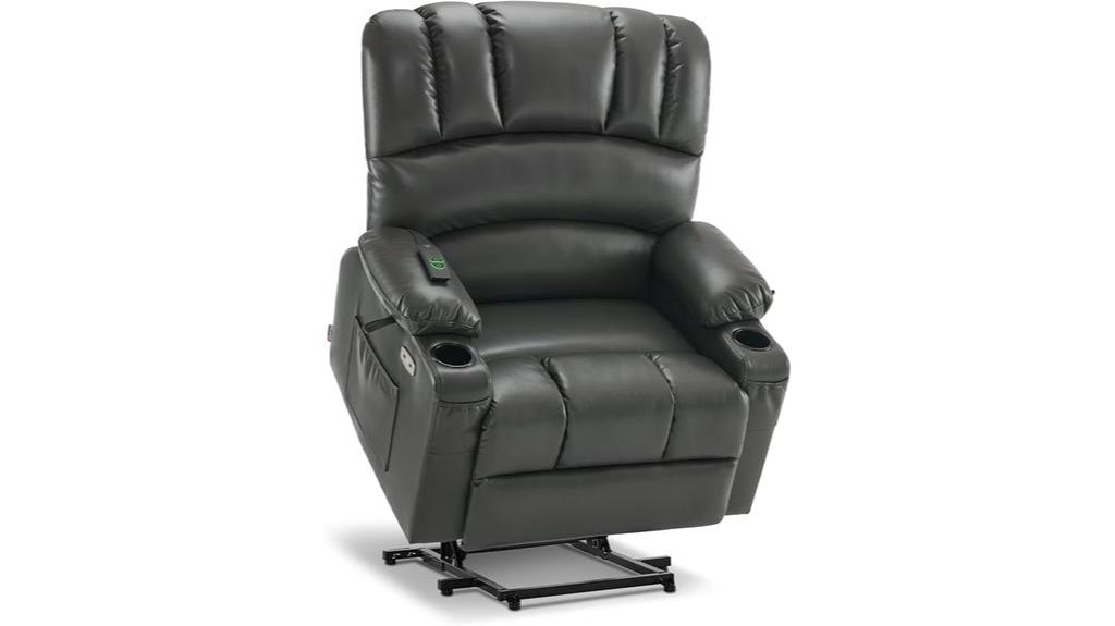 comfortable recliner with features