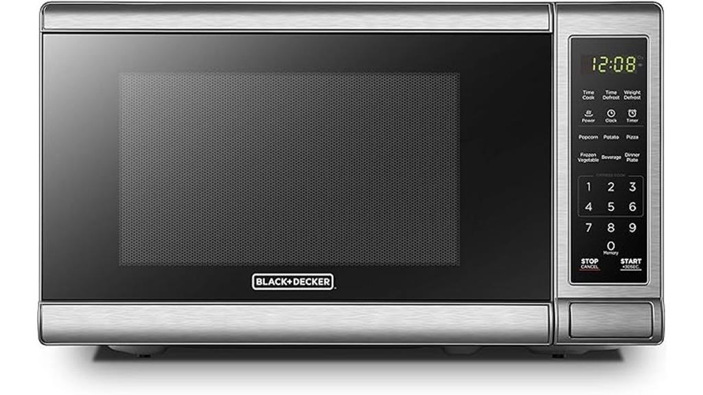 compact 700w microwave oven