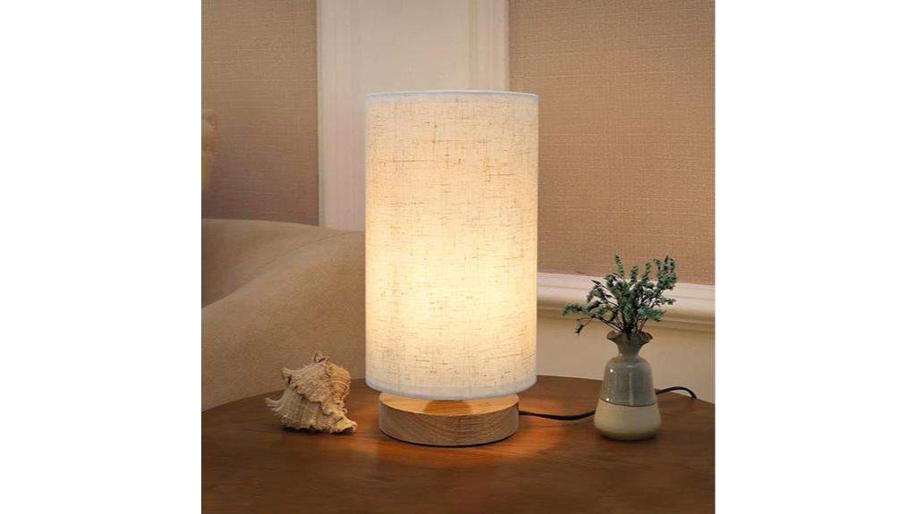 compact bedside lamp design