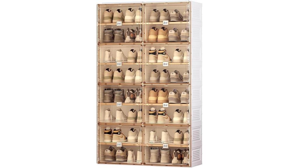 compact closet shoe storage