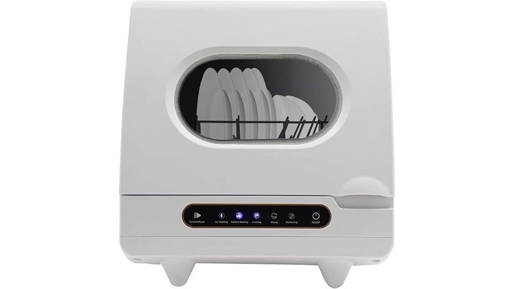 compact dishwasher with tank