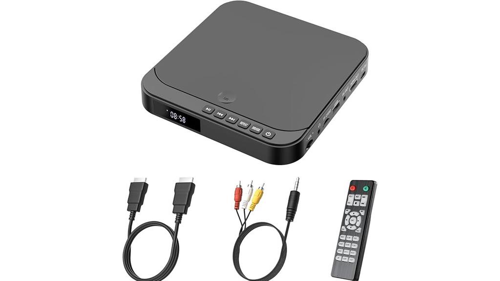 compact dvd player for tv