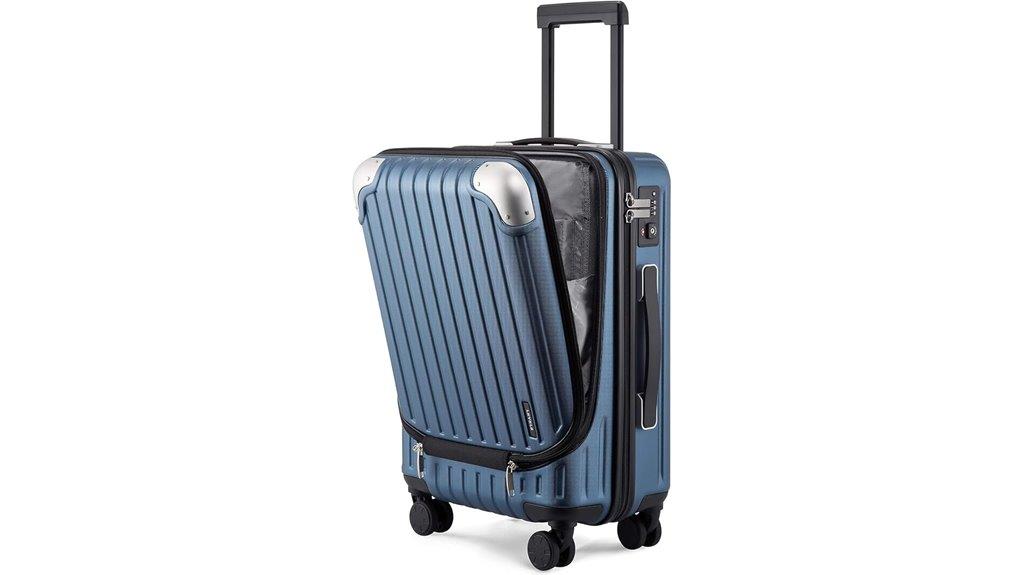 compact hardside carry on suitcase