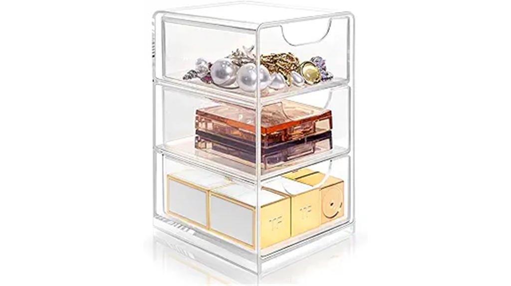 compact organizer with drawer